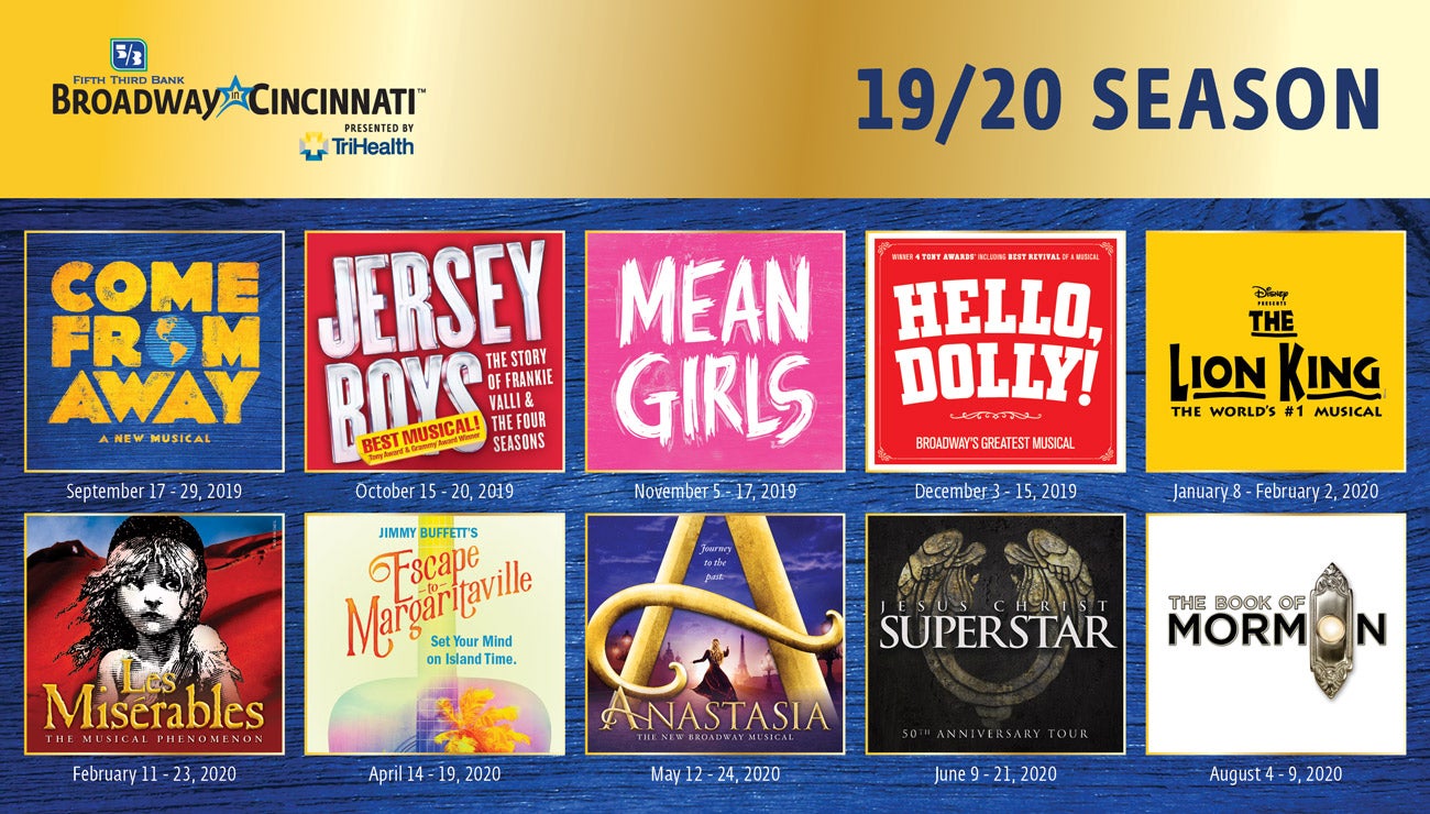 2019 20 Broadway In Cincinnati Season Cincinnati Arts