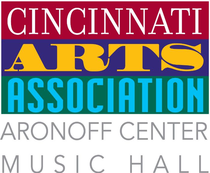 Cincinnati Arts Association color logo w venues bottom spotlight