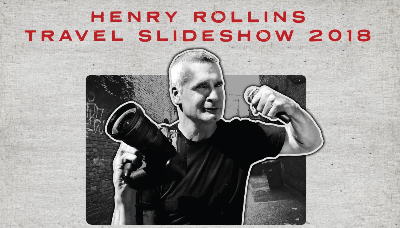 Henry Rollins Travel Slideshow Tour Official Ticket Source