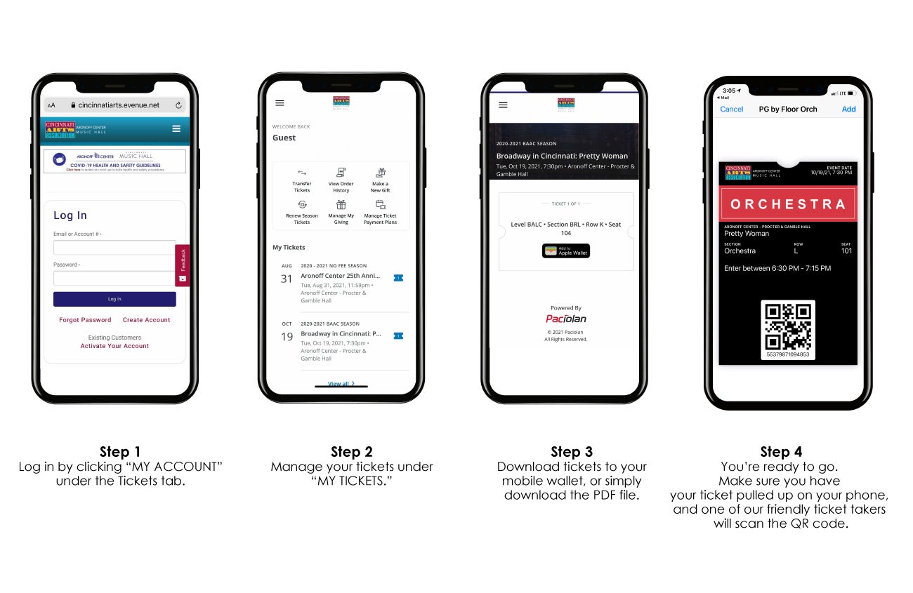Mobile Ticketing User Guide Cincinnati Arts