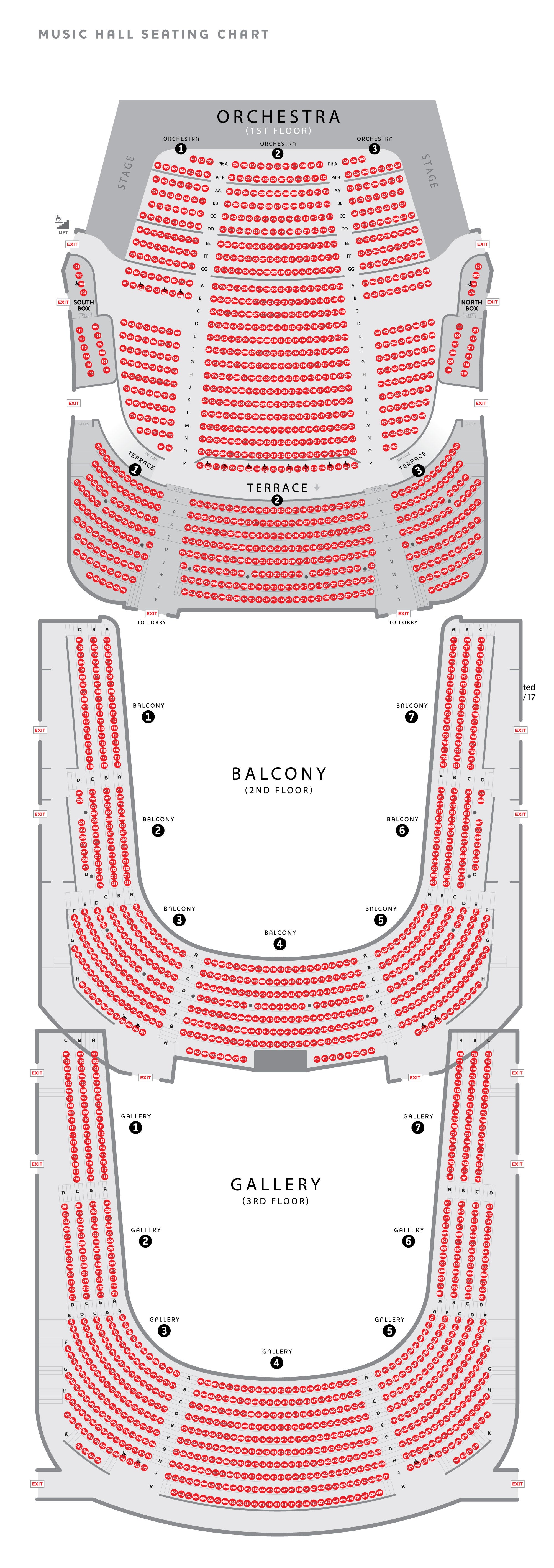 Aronoff Seating Chart View